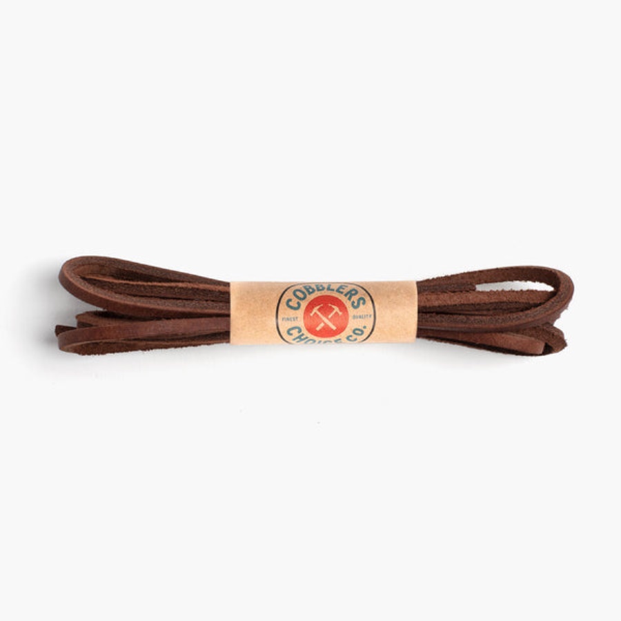 Lederschnürsenkel Freitag Lehmrot